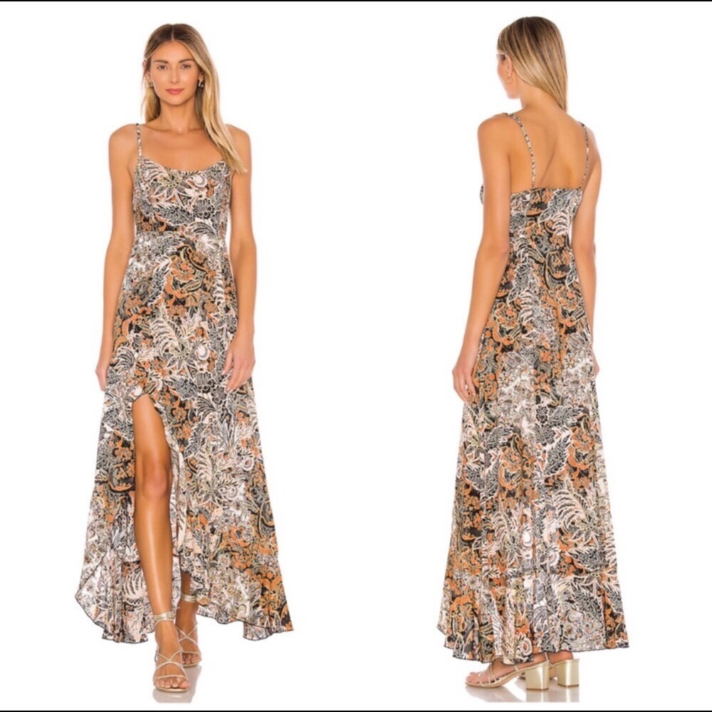 Free People Forever Yours Smocked Maxi Slip Dress